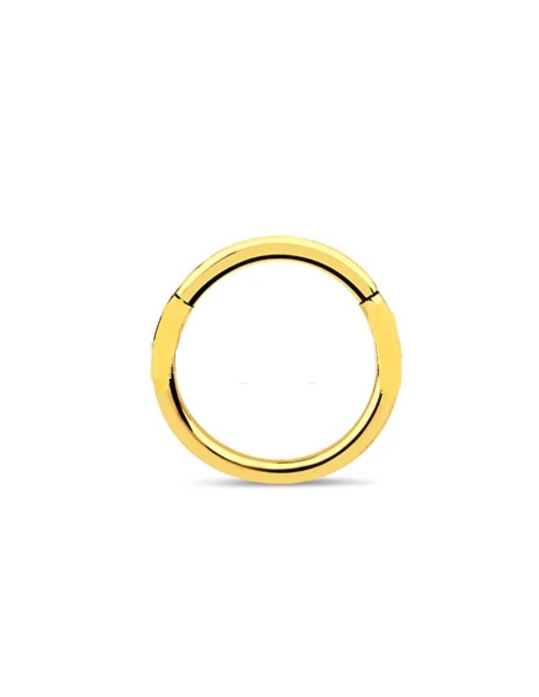 Argola de Clicker em Aço Dourado