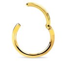 Argola de Clicker em Aço Dourado