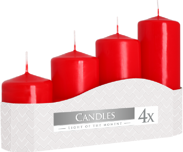 Conjunto de 4 Velas Pilar