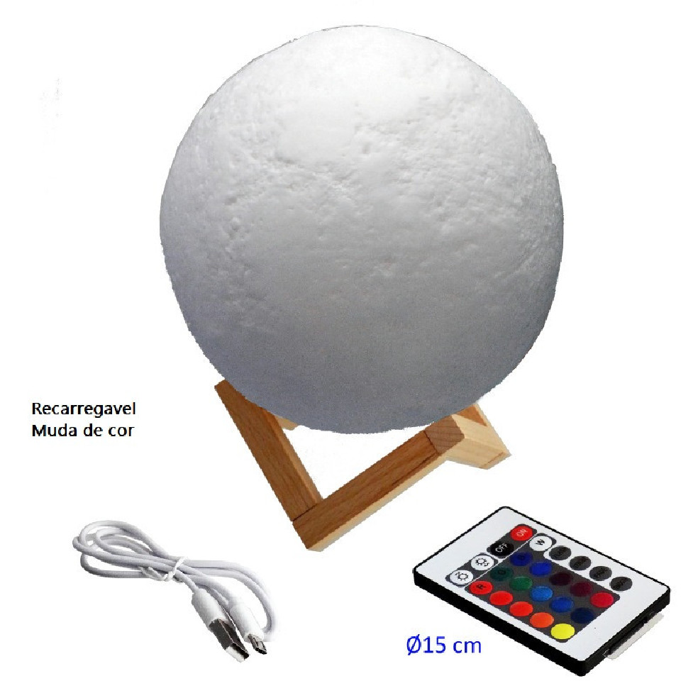Lâmpada de mesa Lua