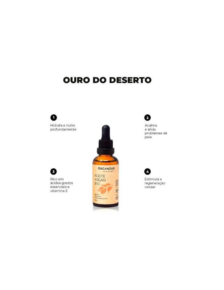 Óleo de Argan Biológico 100% puro. 50ml.