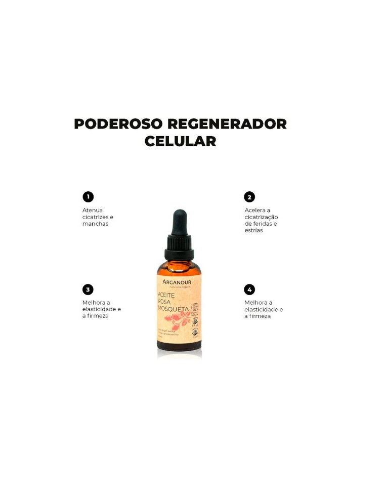 Óleo de Sementes de Rosa Mosqueta 100% puro. 50ml.