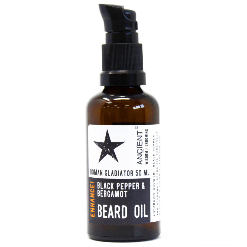 Óleo Natural para a  Barba-Roman Gladiator - Brilho