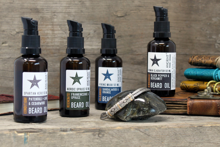 Óleo Natural para a  Barba-Roman Gladiator - Brilho