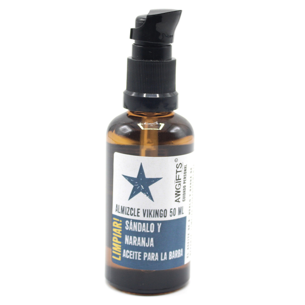 Óleo Natural para a  Barba-Viking Musk - Limpeza