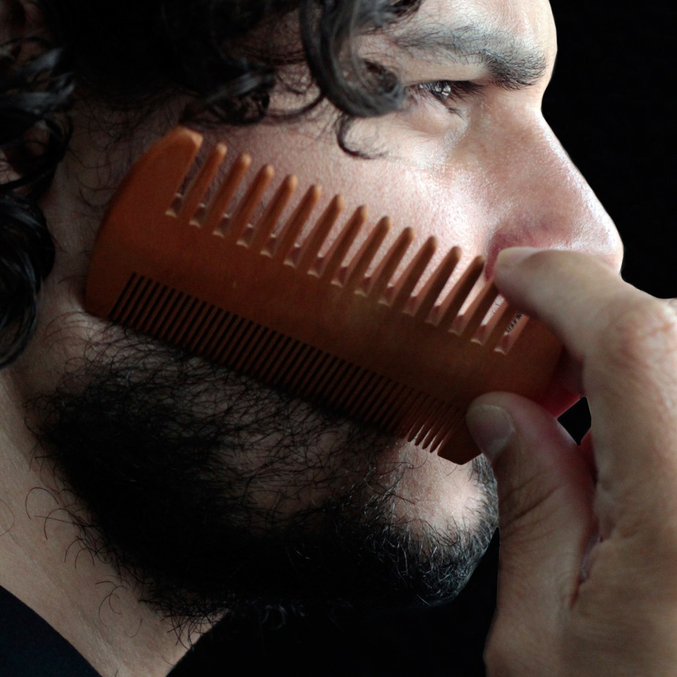 Pente de Barba de 2 Lados