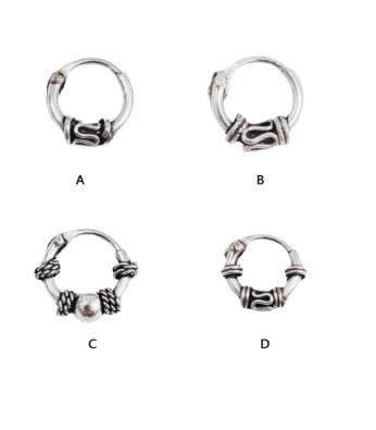 Argola Bali Trabalhada 6 mm
