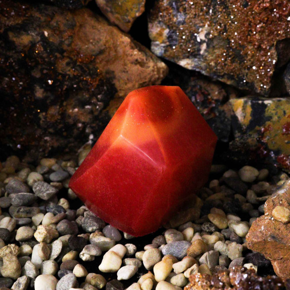 Sabonete em Forma de Cristal - Fogo