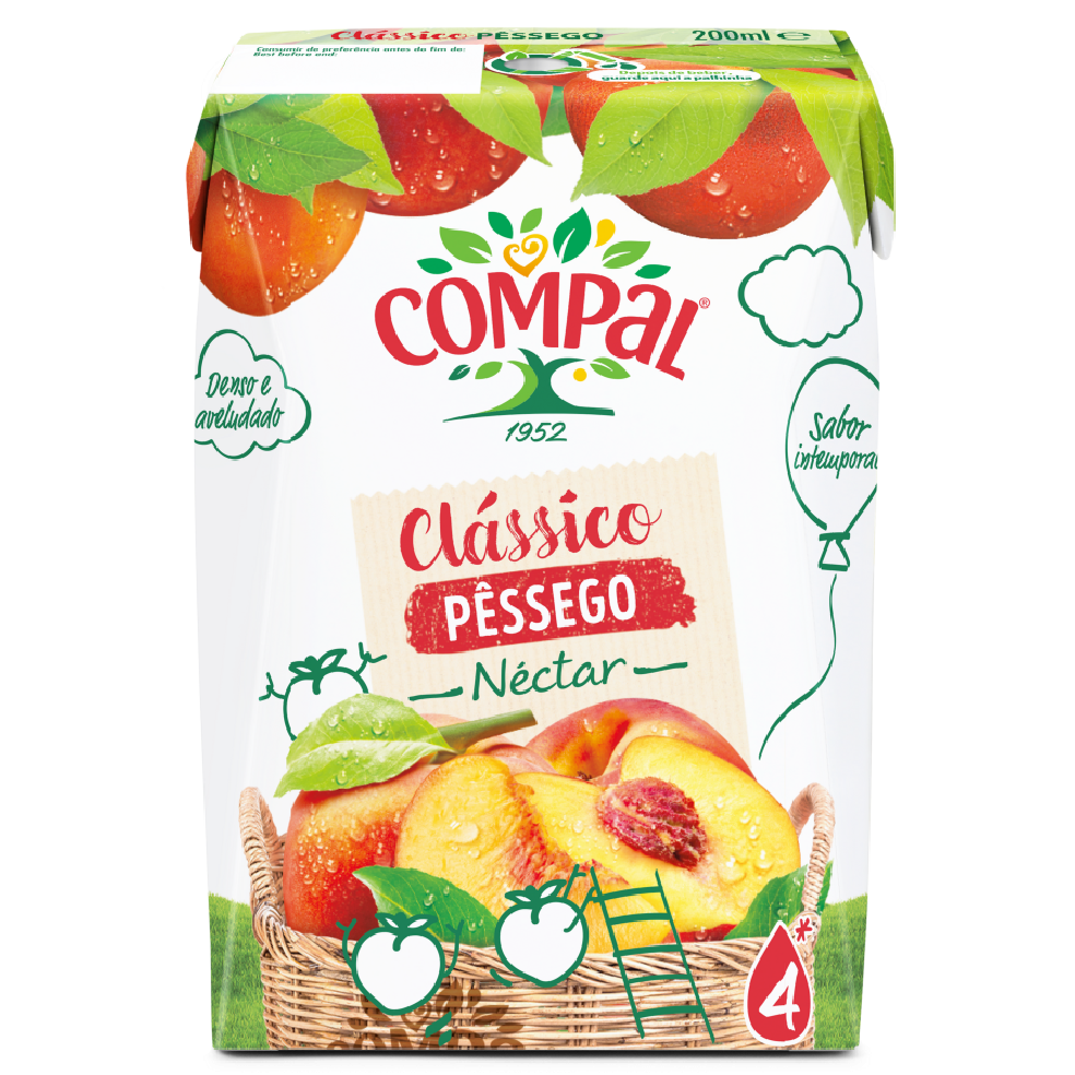 Néctar Compal Pêssego 200ml