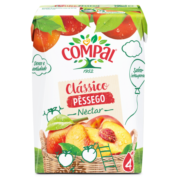 Néctar Compal Pêssego 200ml